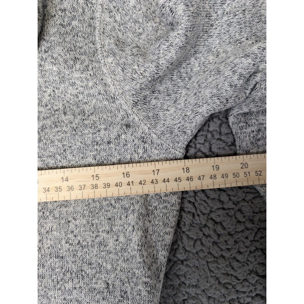 Eddie Bauer Womens Top Mock Neck Sweatshirt Small Long Sleeve Gray Pouch - Picture 6 of 12